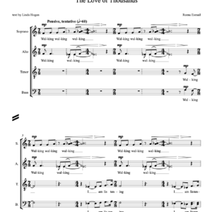 The Love of Thousands SATB